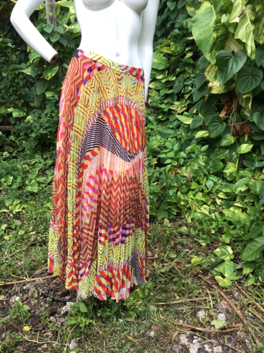 Vintage Alexis silk maxi skirt with silk underskirt - Picture 2 of 8
